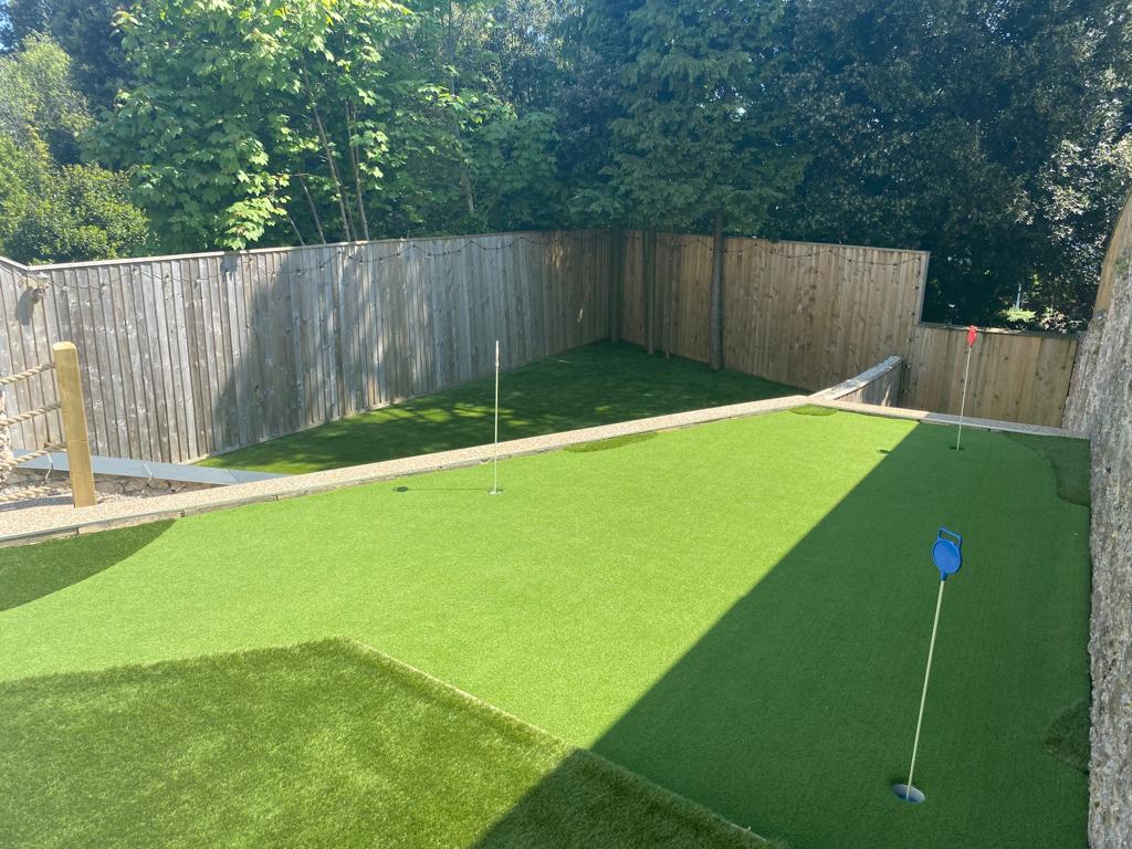 Artificial grass for mini golf course
