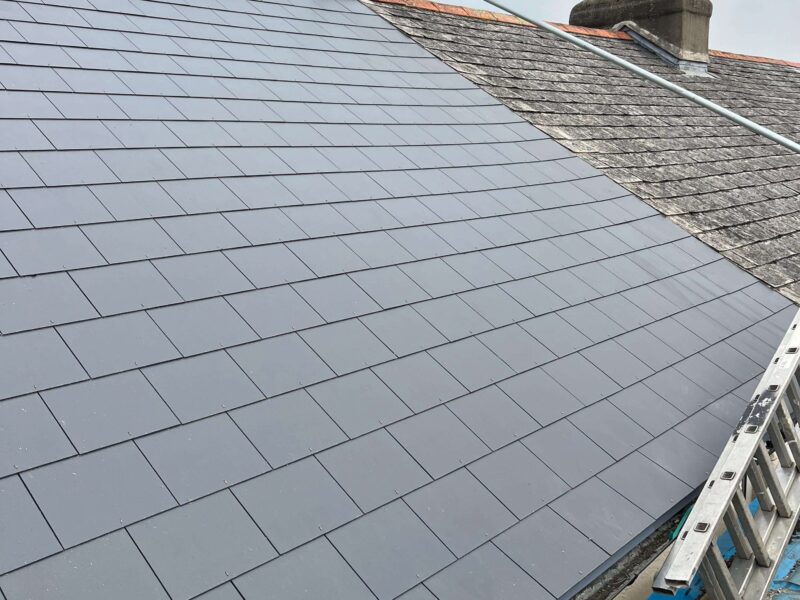 Completed roof installation