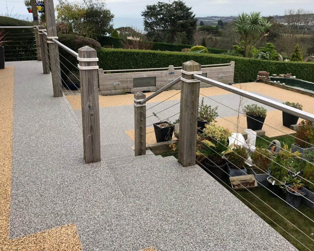 Resin bound balcony surfacing installation