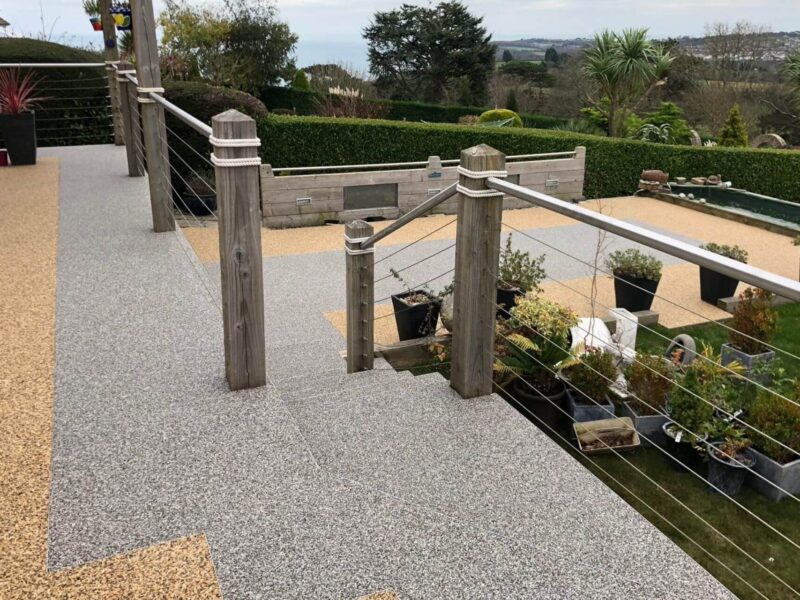 Resin bound balcony surfacing installation