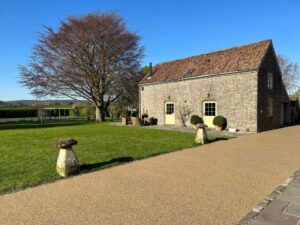 Resin bound pathway at farmhouse property