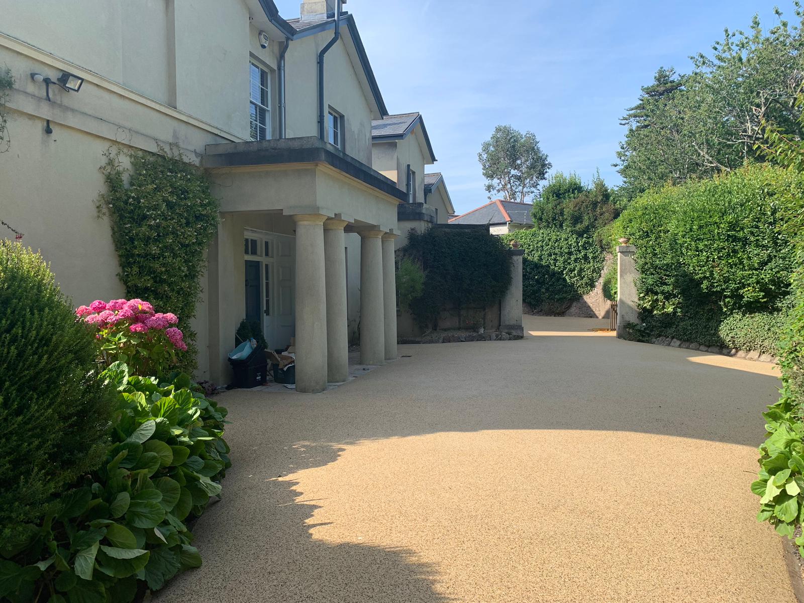 Resin bound driveway installation completed, Torquay