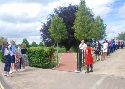 Resin bound pathway opening ceremony at South Petherton Hospital