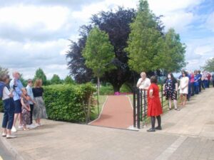 Community resin bound pathway at South Petherton, officially opened
