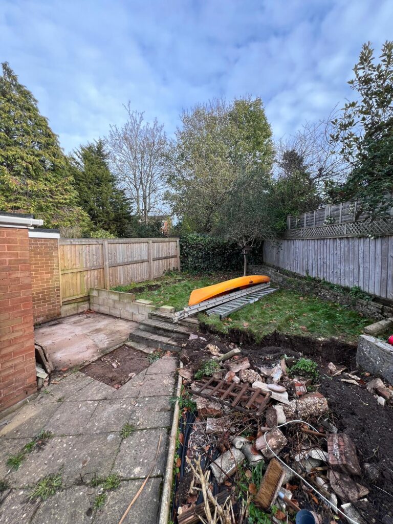 garden before rubble kayak neglected exeter