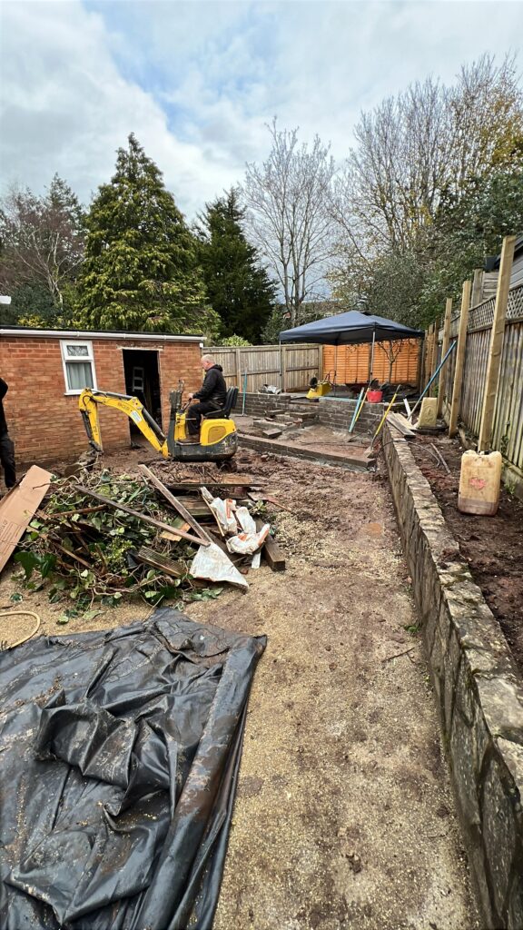garden demolition mini digger clearance exeter