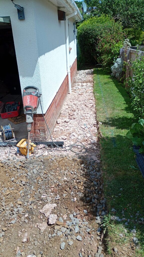 groundworks before resin pathway install