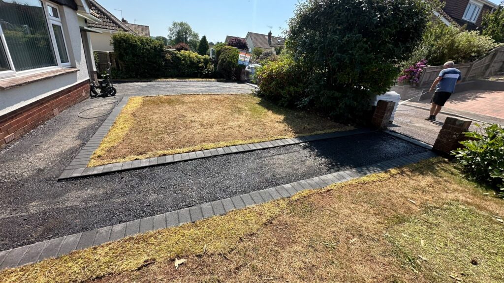 groundworks for resin path